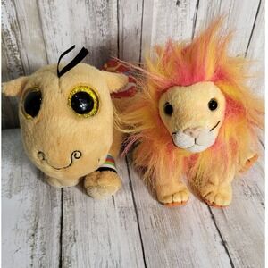 Bushy the Lion & Jamal the Camel Stuffed Animal Bundle Cute Fuzzy Collectible‎